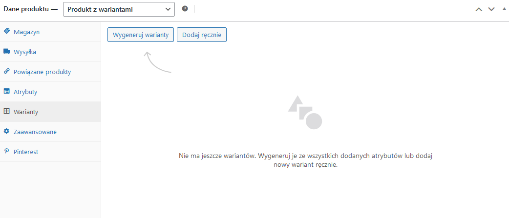 Produkty w WooCommerce - warianty