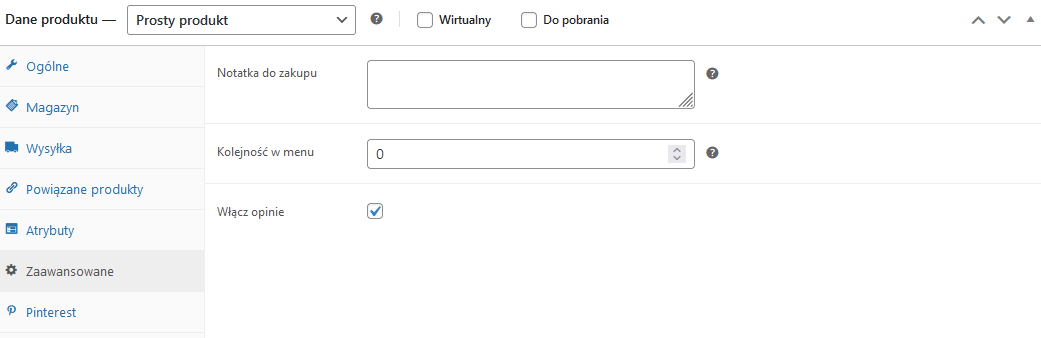 Produkty w WooCommerce - zaawansowane