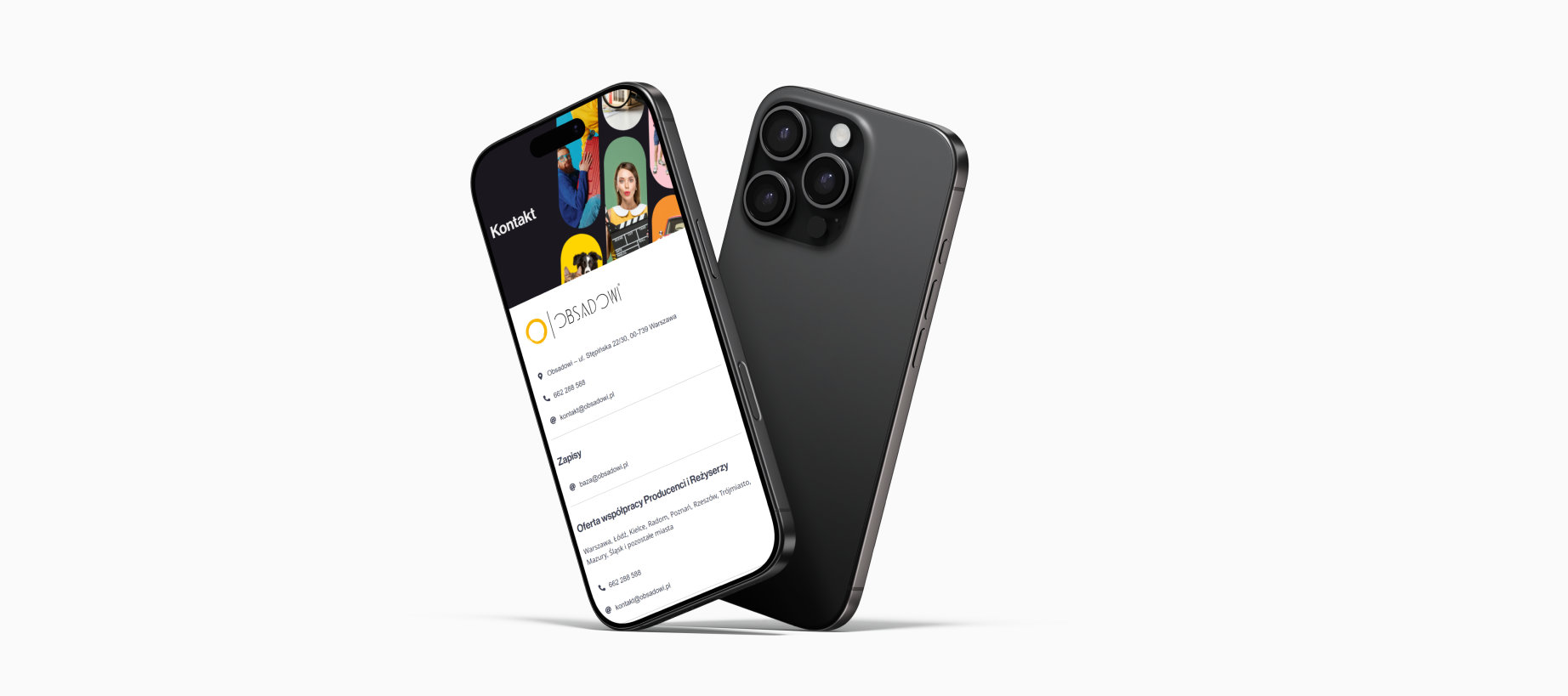 Prezentacja realizacji strony internetowej z systemem rejetracji online Obsadowi